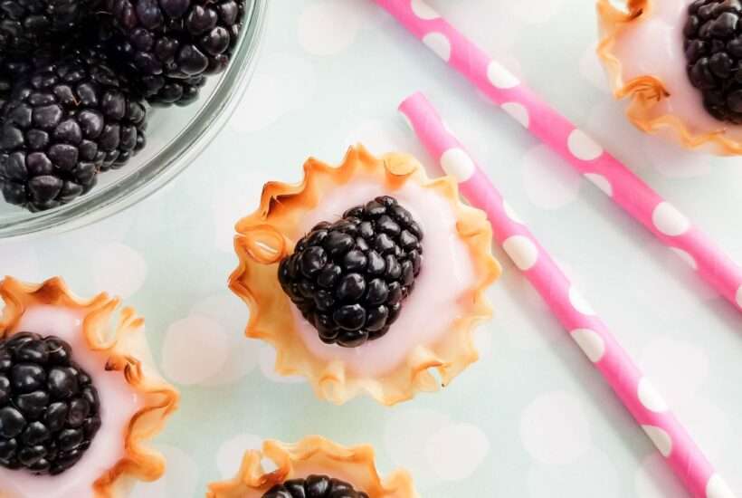 Blackberry Yogurt Tarts