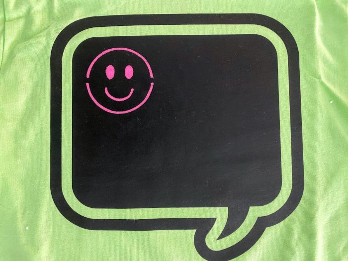 Chalk of the Town Speech Bubble Chalkboard T-Shirts
