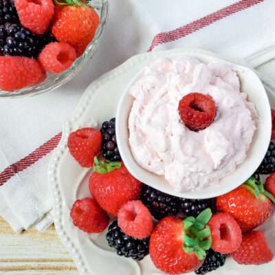 Cherry Marshmallow Fluff Fruit Dip