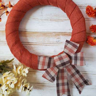 diy fall wreath dollar store