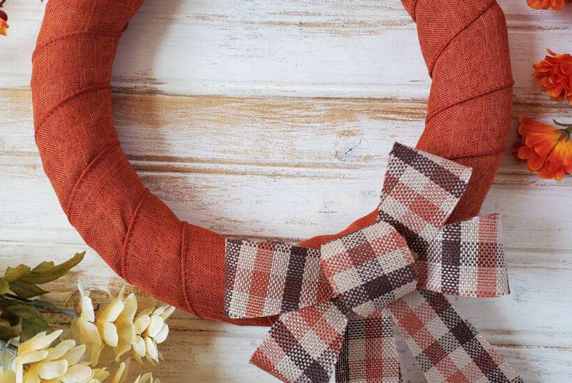 diy fall wreath dollar store