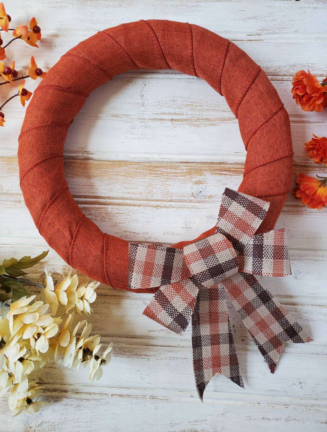 diy fall wreath dollar store