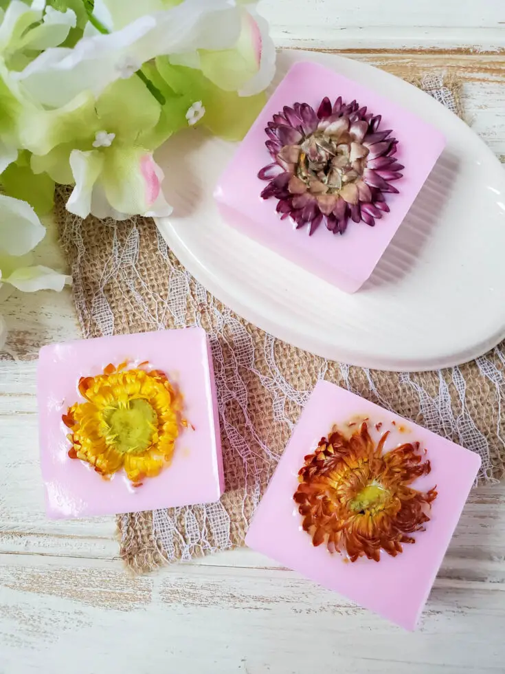 Easy DIY Soap with Dried Flowers