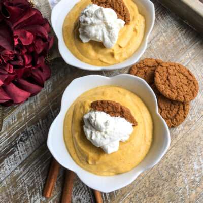 Creamy Pumpkin Mousse with Maple Whipped Cream