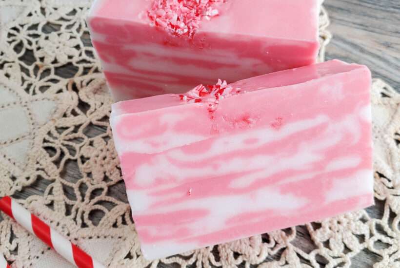 Candy Cane Soap