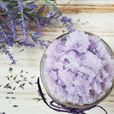This lavender and honey sugar scrub is a wonderful homemade scrub recipe, and is super easy to make.