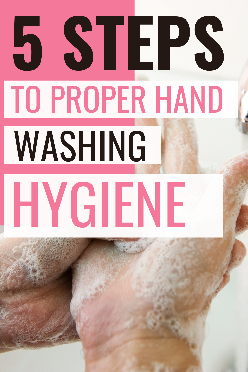 Keeping your hands clean is an important part of personal hygiene, and also helps to prevent the spread of germs and bacteria. Follow these 5 steps to handwashing, to make sure you're cleaning your hands properly.