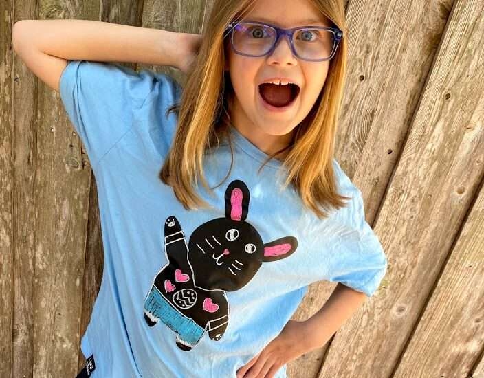 Chalk of the Town Bunny T-Shirt