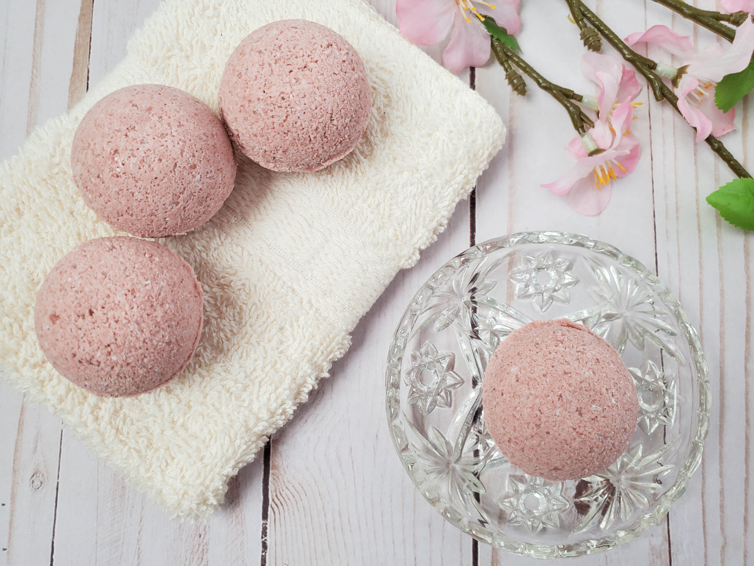 Sweet Almond Oil Bath Bombs are easy to make and smells phenomenal.