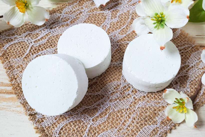 These diy shower steamers are scented with lemongrass essential oil, which is uplifting and can help improve your mental clarity.