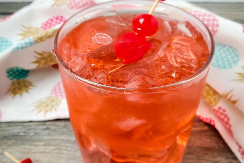 This dirty shirley temple puts an adult spin on the classic mocktail recipe. Enjoy this delicious cocktail recipe when you need to unwind.