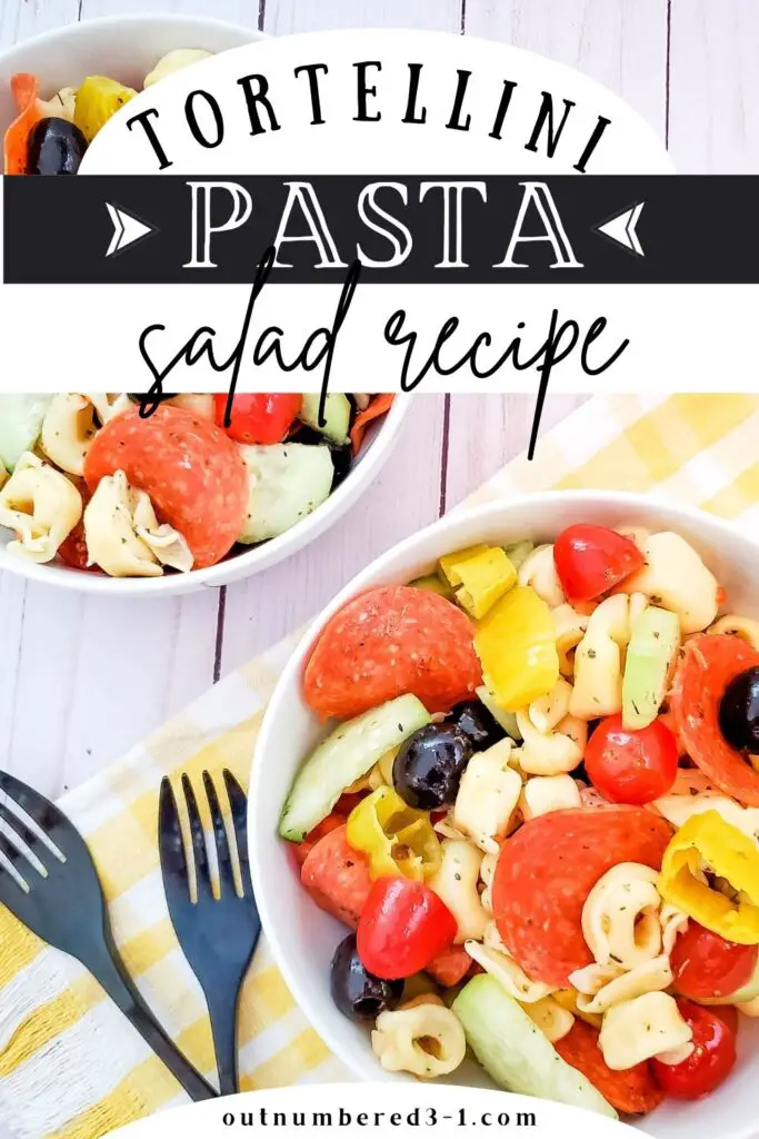 pasta salad pin image