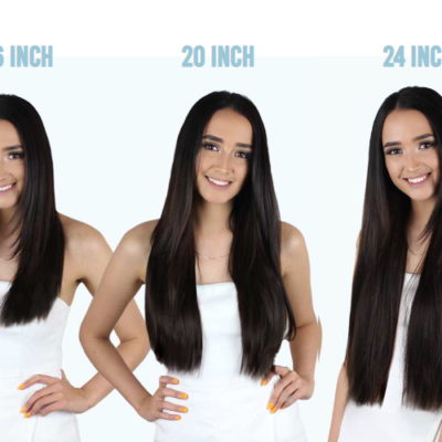 girls with long hair extensions