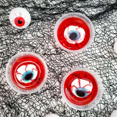 Eyeball Jello Shots for Halloween and Eyeballs