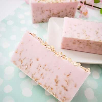 Oatmeal Soap Recipe with Cherry Almond Fragrance Cherry Almond Oatmeal Soap
