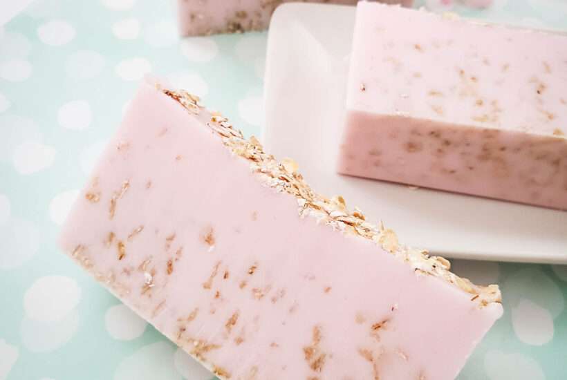 Oatmeal Soap Recipe with Cherry Almond Fragrance Cherry Almond Oatmeal Soap