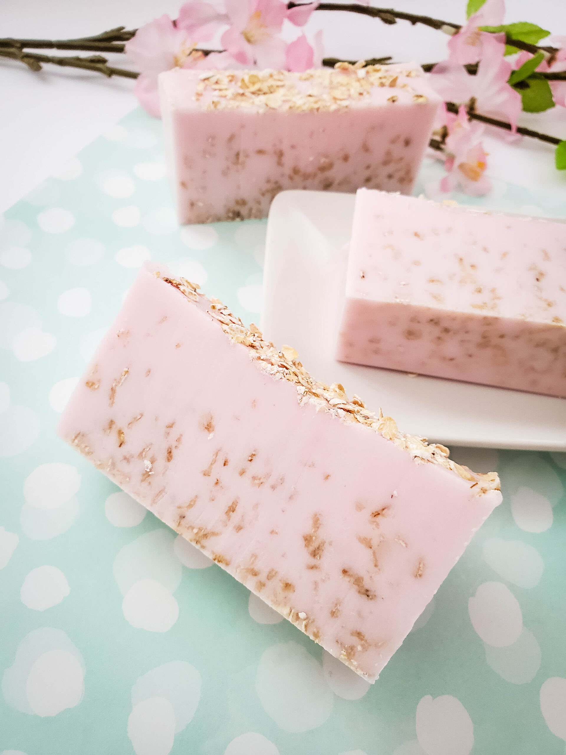 Oatmeal Soap Recipe with Cherry Almond Fragrance Cherry Almond Oatmeal Soap