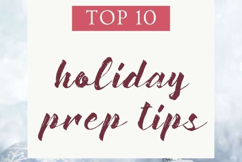 holiday preparation - red ornaments on white background