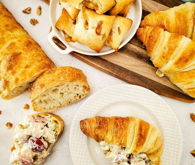 chicken salad recipe with grapes with wilgrain breads