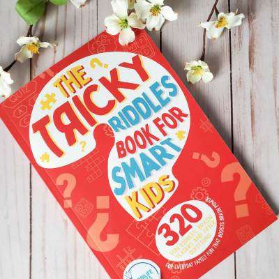 The Tricky Riddles Book For Smart Kids with flowers