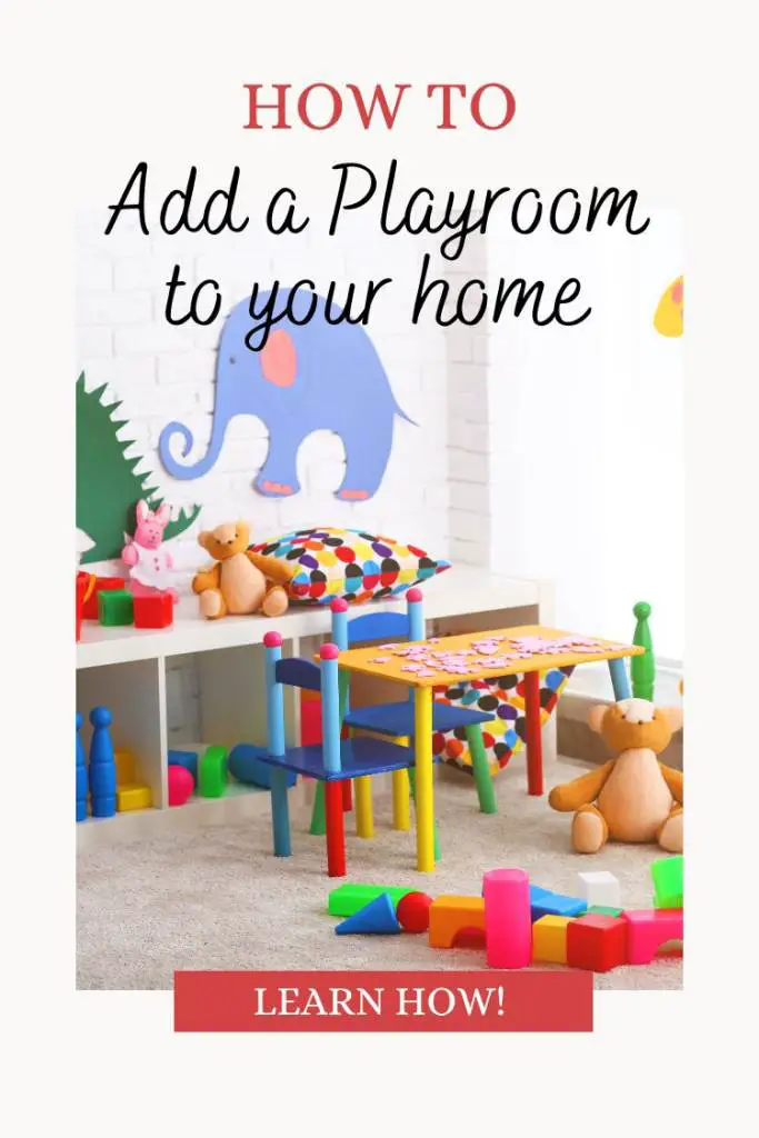 playroom full of toys and a table