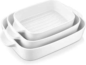 MALACASA Ceramic Baking Dish Set stock image