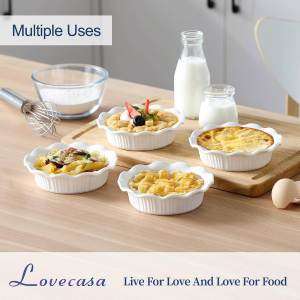 LOVECASA Ceramic Mini Pie Pans stock image