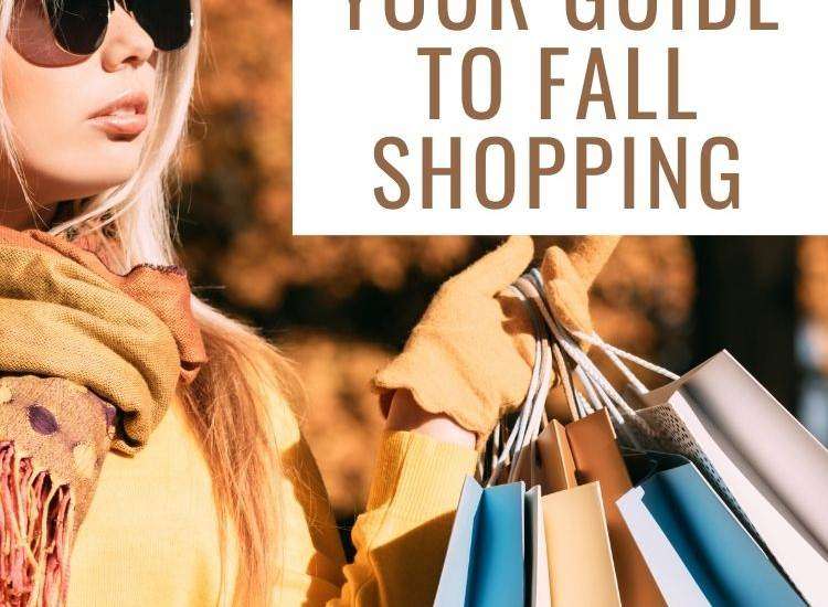 ide to fall shopping blonde woman with sunglasses holding shopping bags