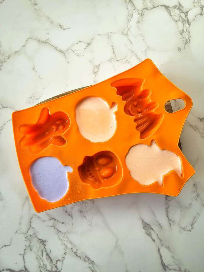 halloween mold with soap in it