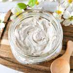 Gingerbread Whipped Body Butter on a wooden board