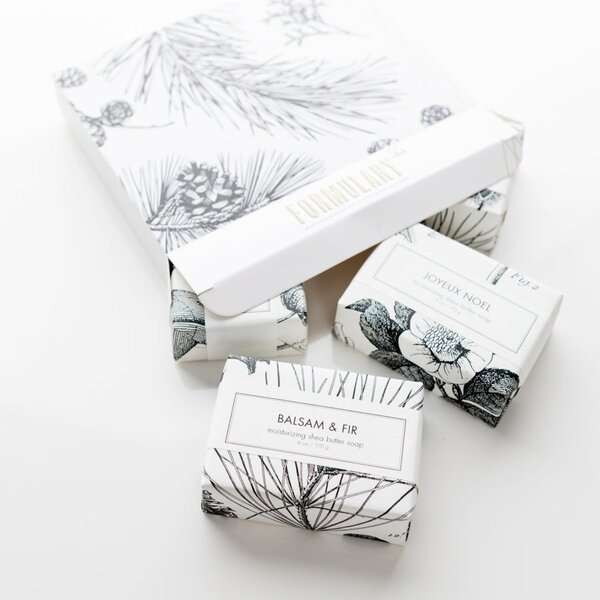 Formulary 55’s Shea Butter Soap Gift Set stock image