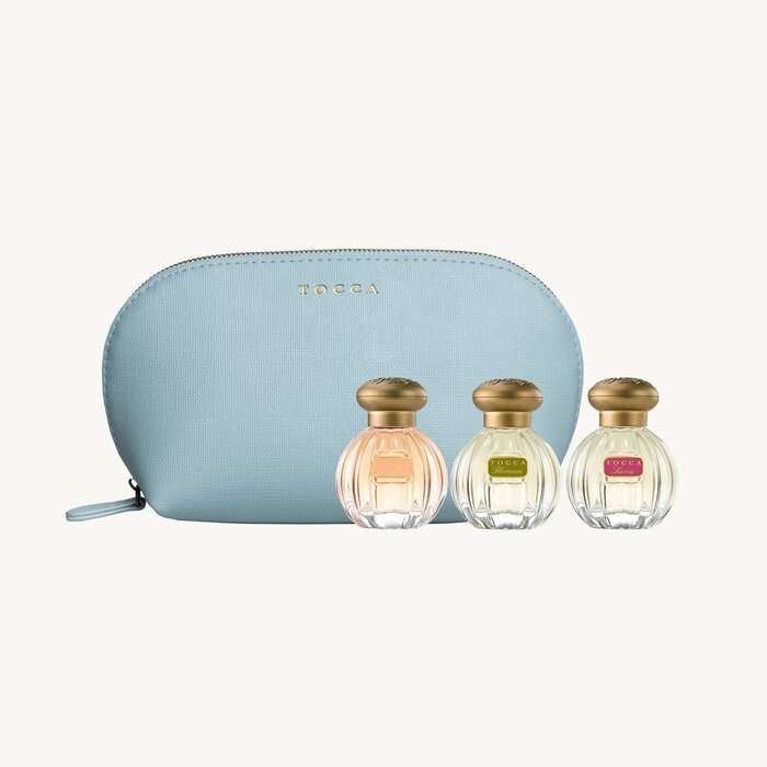 TOCCA Viaggio Pouchette Perfume Set stock image