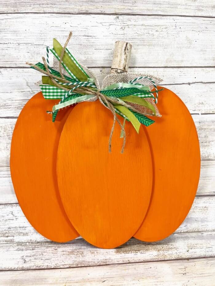 finished light orange pumpkin