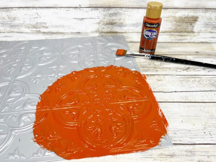 painted surface before removing parts with baby wipe