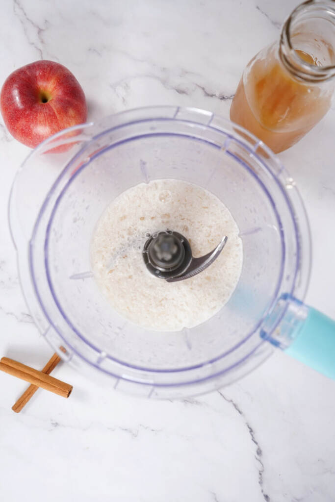 ingredients blended in a blender