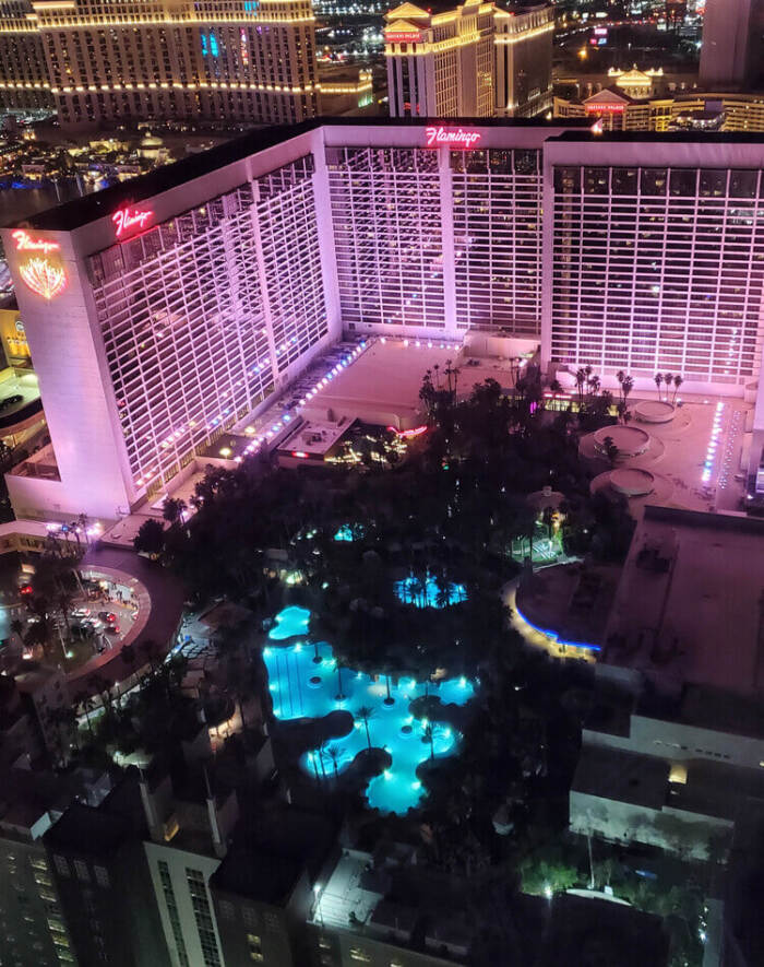 The 10 Best Things To Do & See In Las Vegas - Flamingo hotel in Las vegas at night