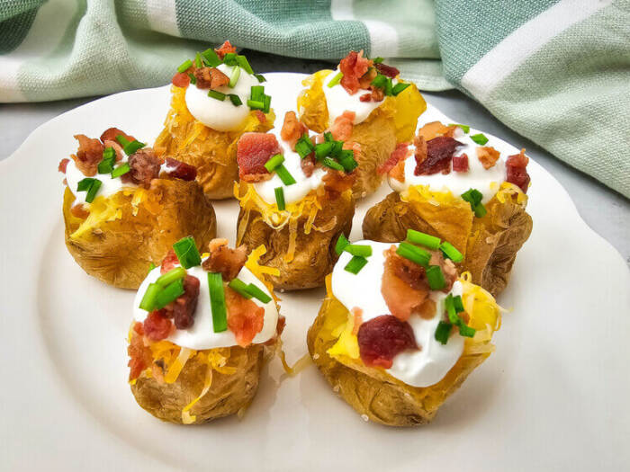 Loaded Mini baked Potato Bites