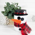 Mason Jar Snowman Craft