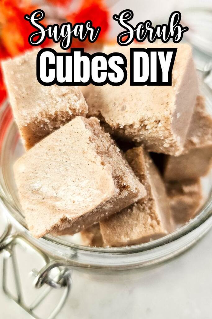 test: sugar scrub cubes diy brown cubes of scrub in a jar