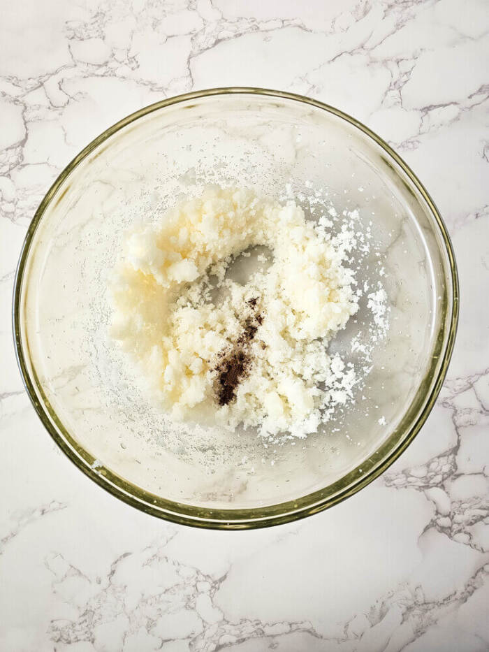 Vanilla added to sugar scrub mixture.