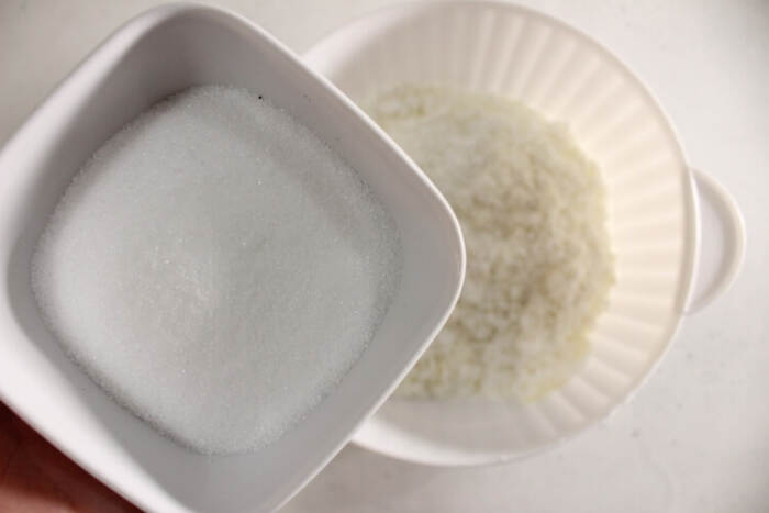 Adding baking soda mixture to melted oils