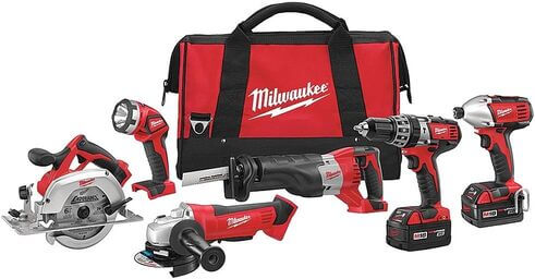 Milwaukee M18 Cordless Tool Kit stock image