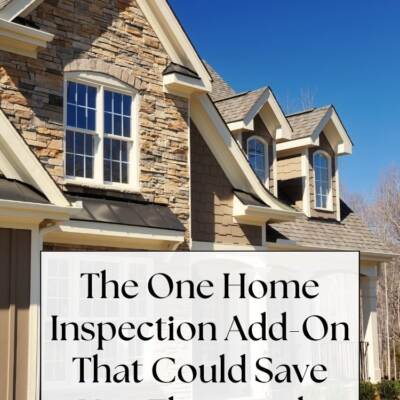 tan brick home - text: The One Home Inspection Add-On That Could Save You Thousands
