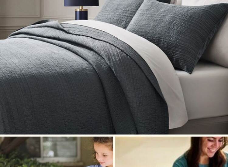text- top list of must haves for summer - bedding, kids smoker grill and smoothie maker